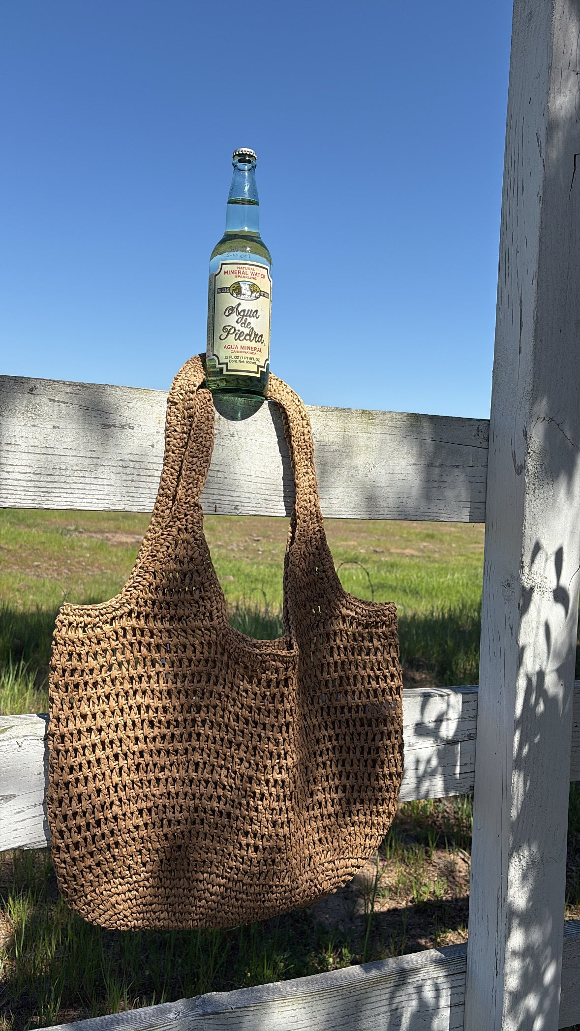 Getaway Raffia Tote