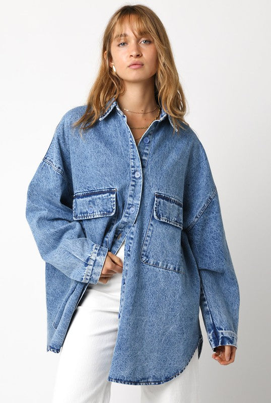 Denim Oversized Shirt