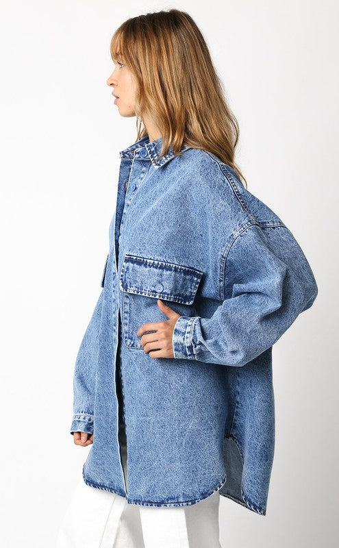 Denim Oversized Shirt