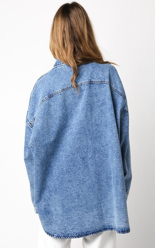 Denim Oversized Shirt
