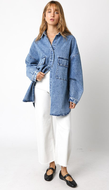 Denim Oversized Shirt