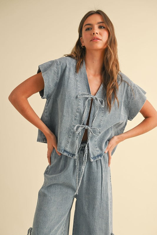 Gold Coast Denim Top