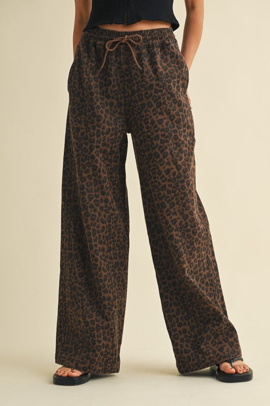Leopard Denim Pant