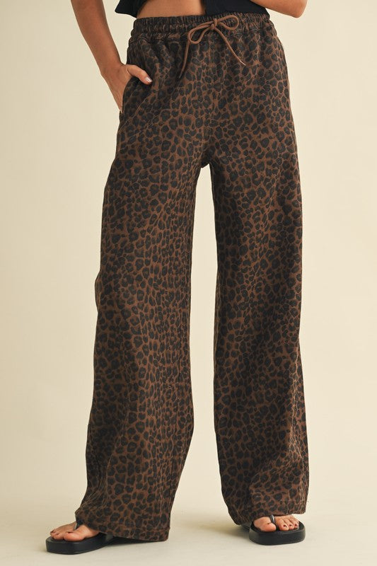 Leopard Denim Pant