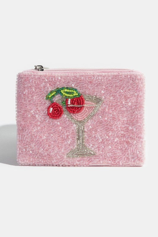 Martini Beaded Pouch