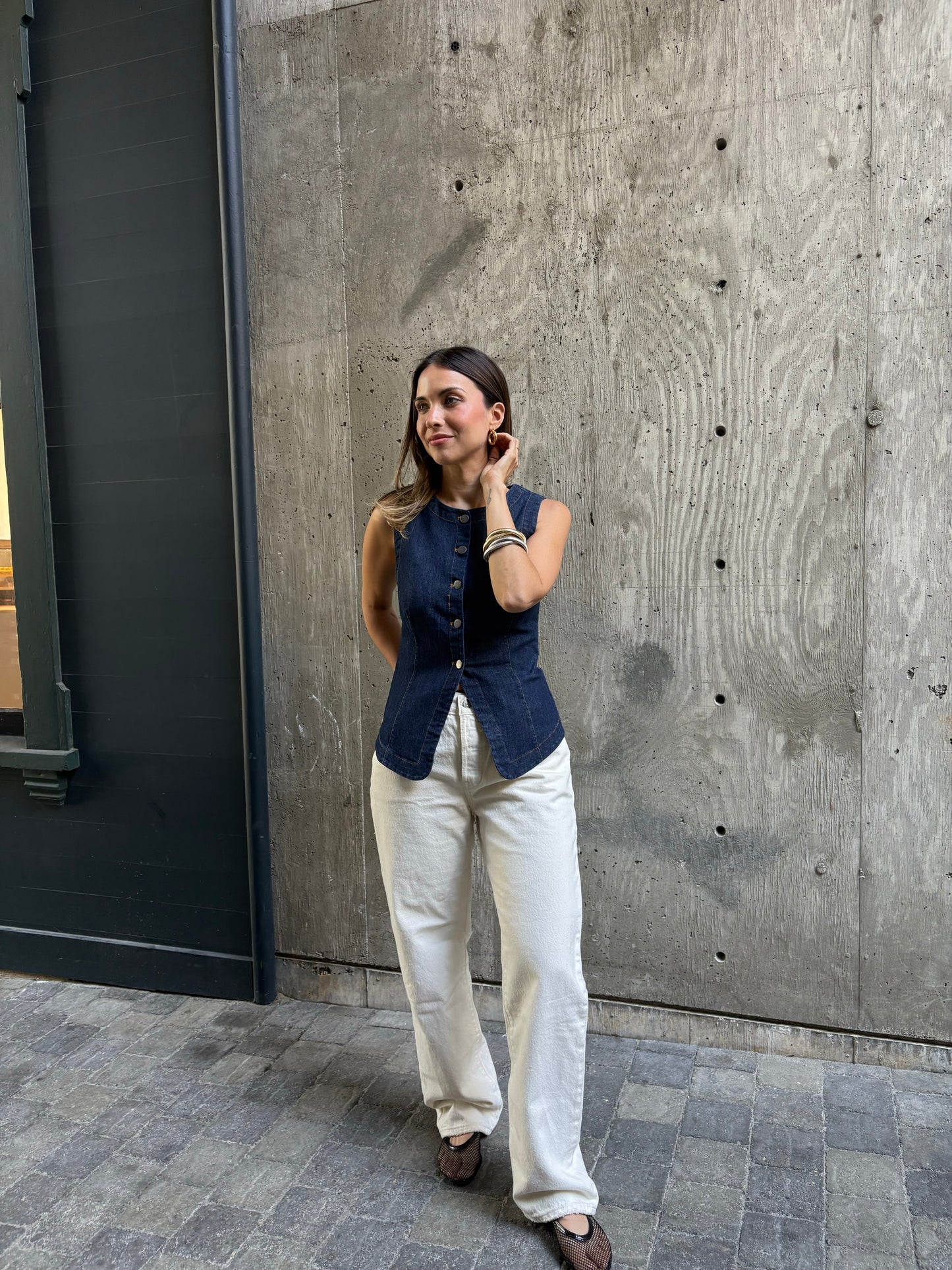 Nova Denim Top