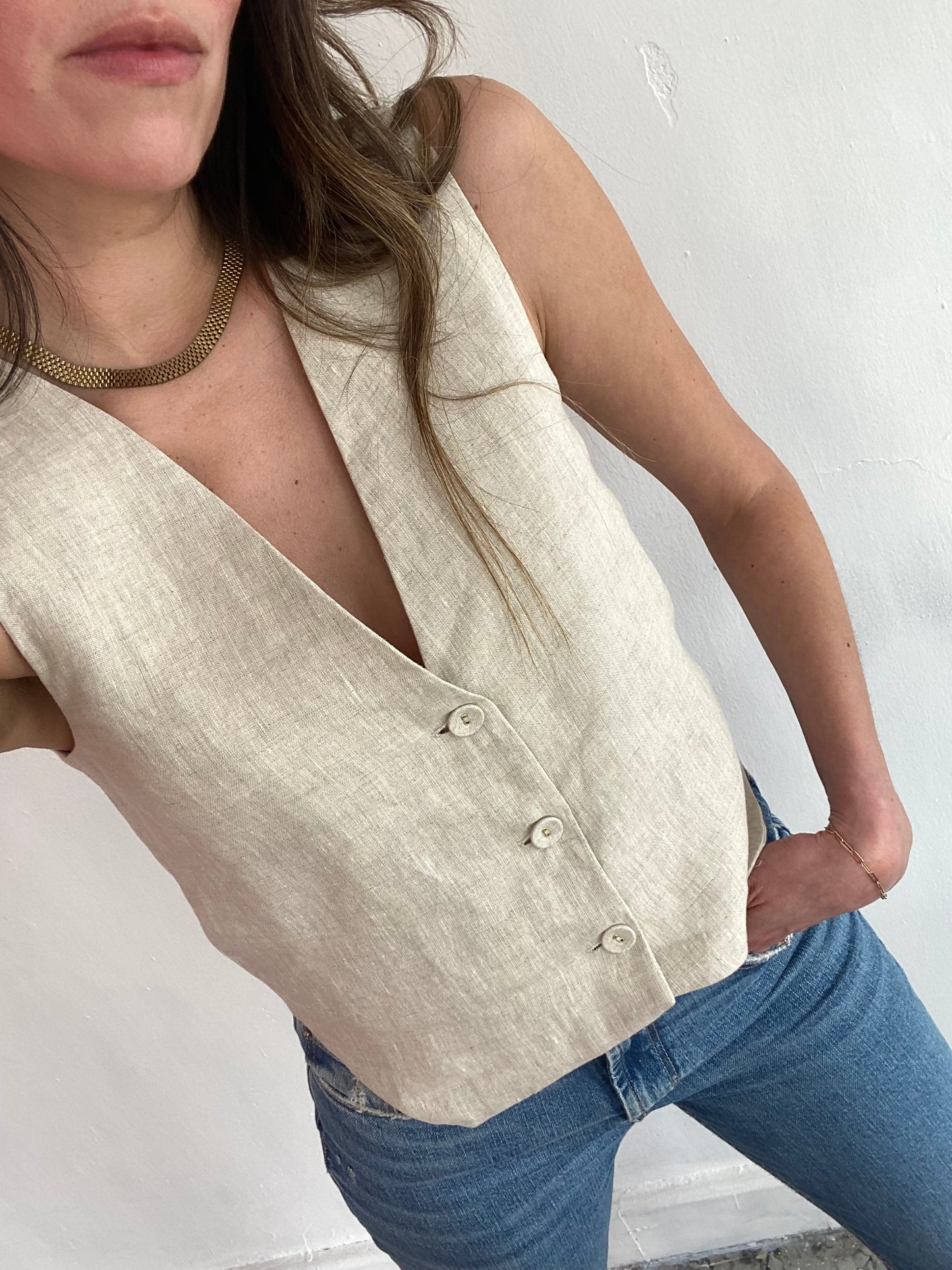 Lexi Linen Vest