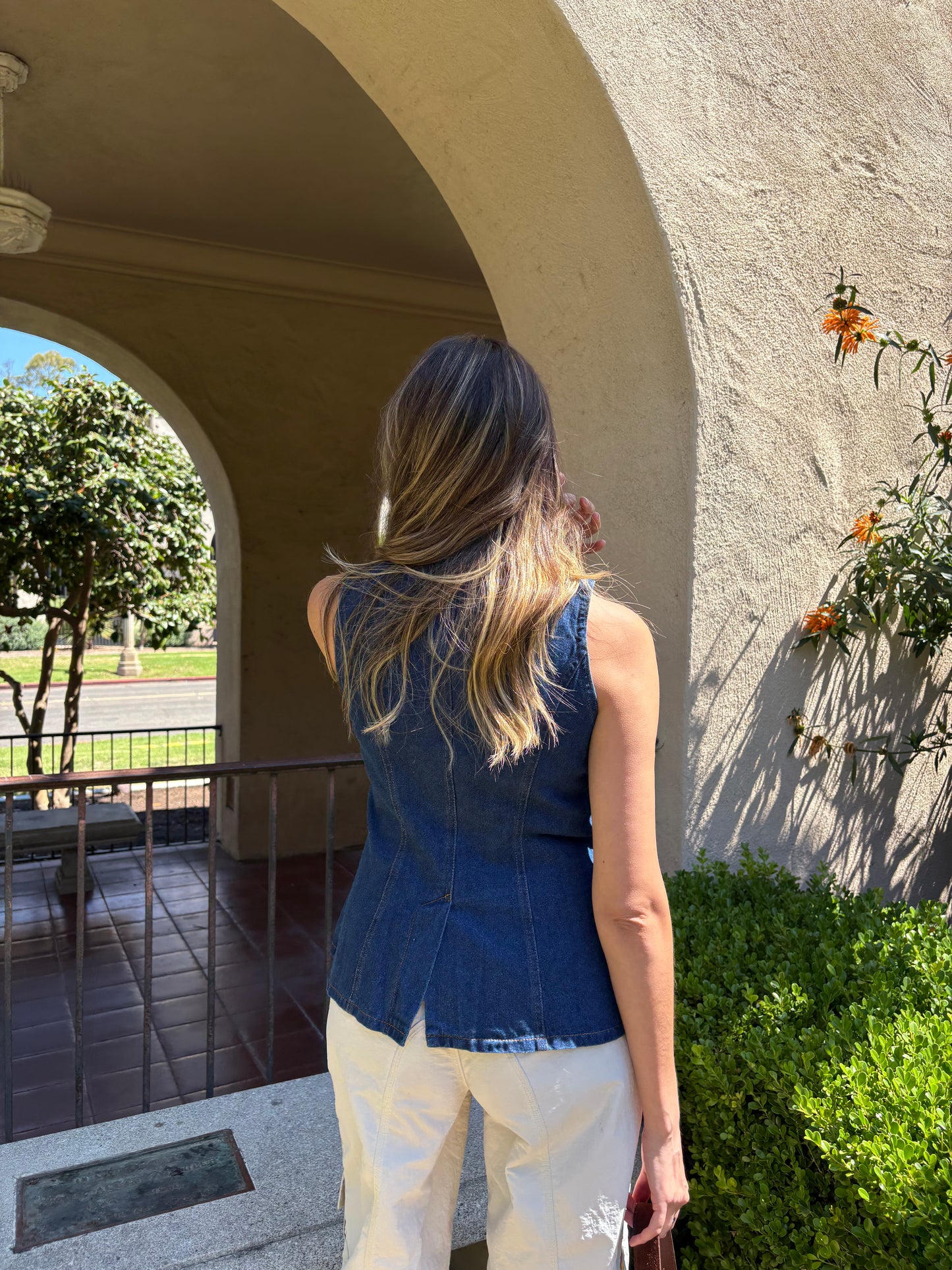 Harlow Denim Top