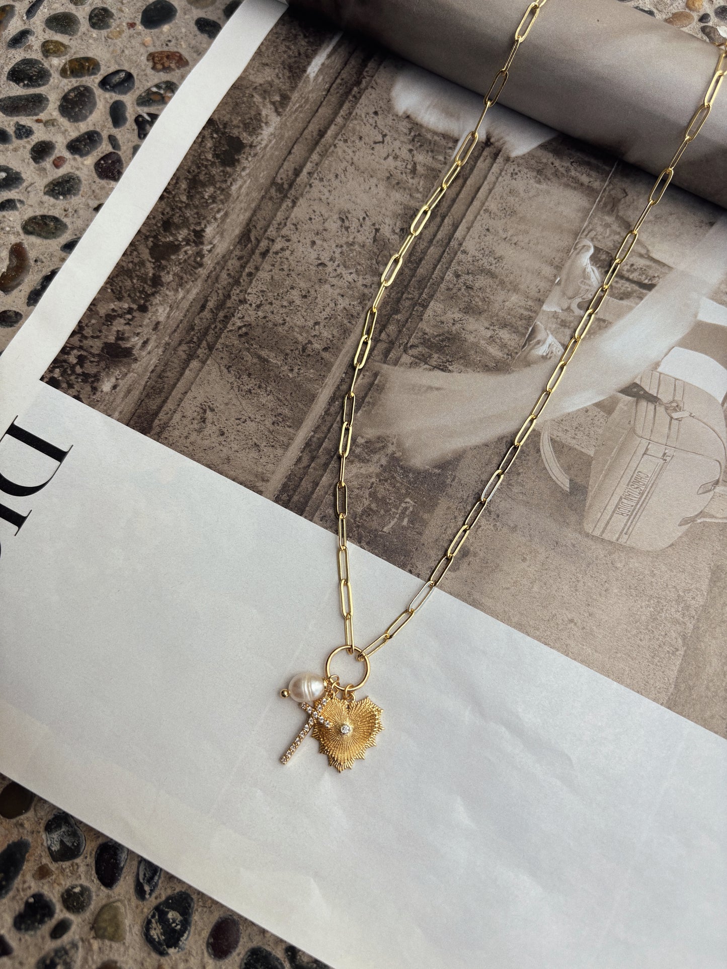 Gold Charm Necklace
