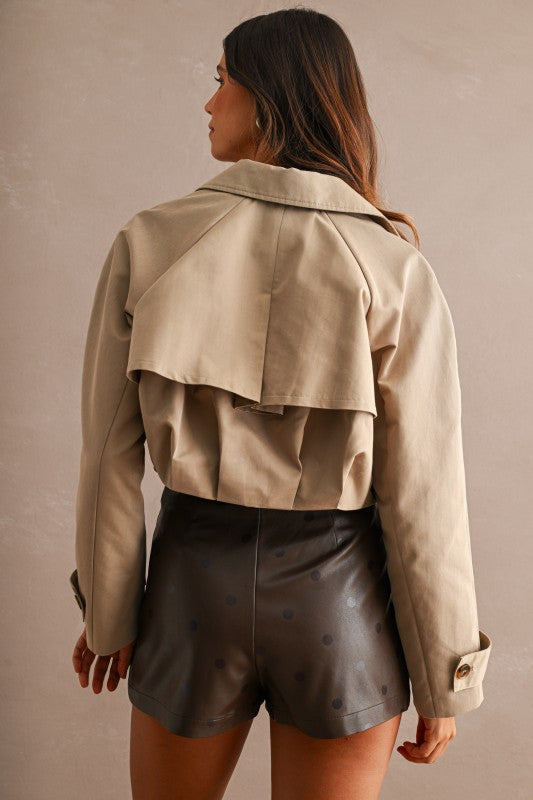 Cropped Trench Coat