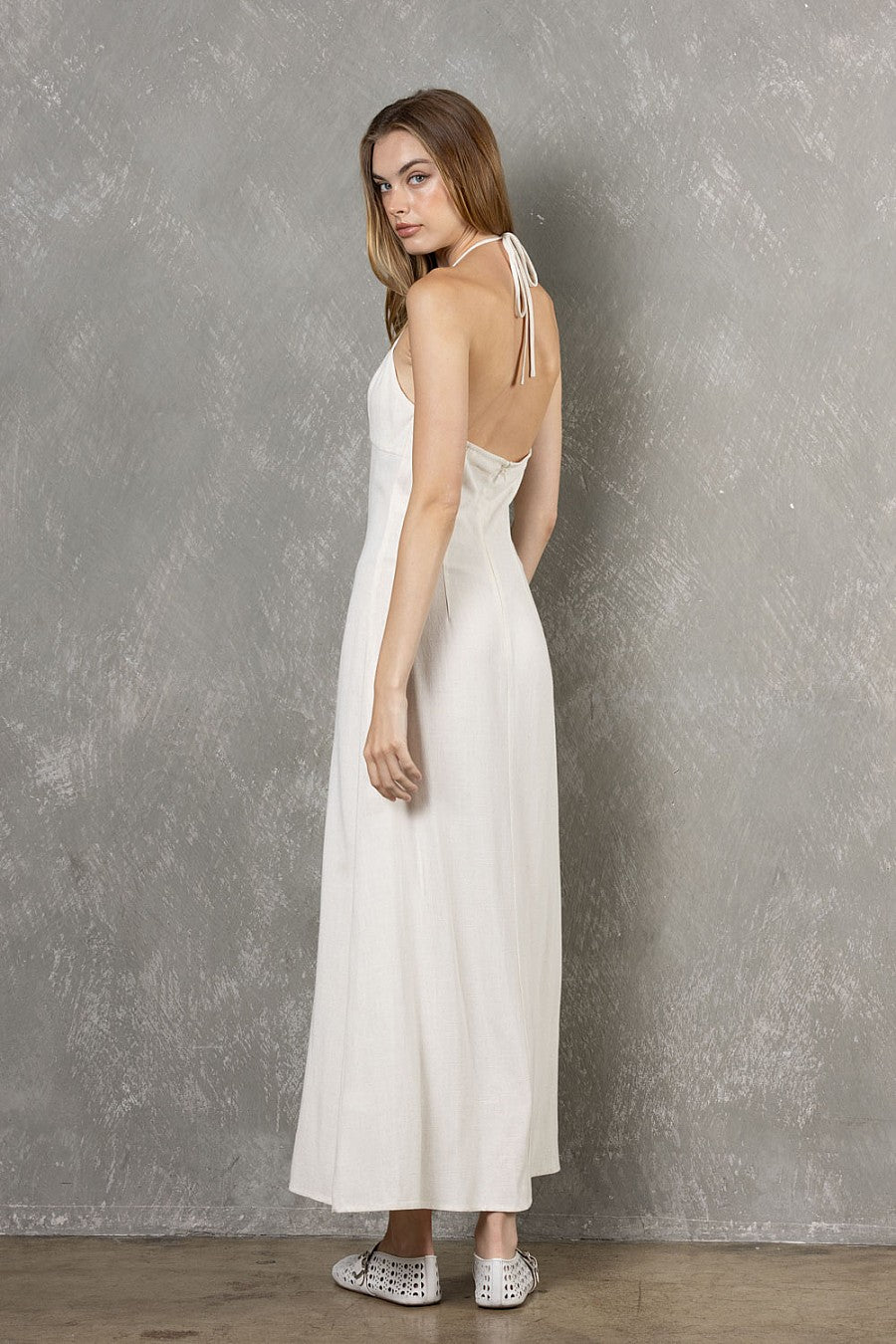 Ivory Linen Maxi