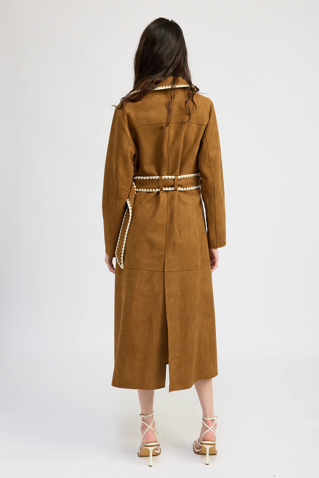 Suede Trench Coat