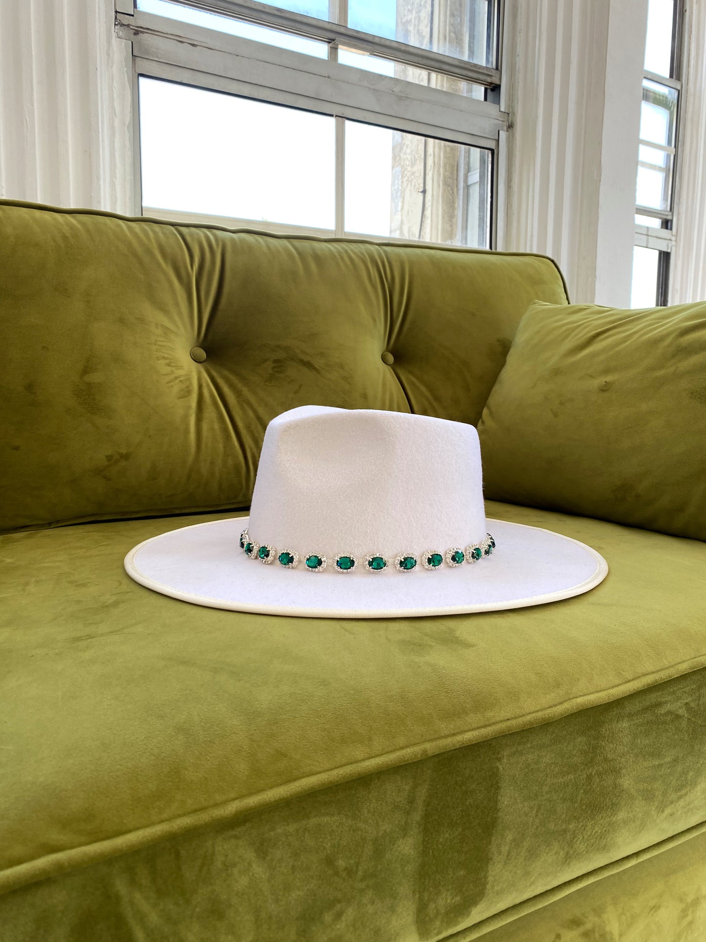 Brielle Flat Brim Fedora by Olive & Pique