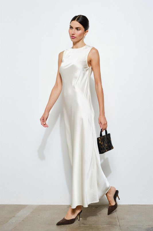Satin Maxi Dress