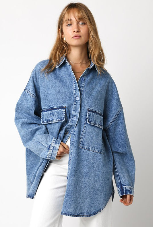 Denim Oversized Shirt