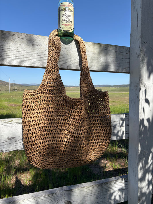 Getaway Raffia Tote