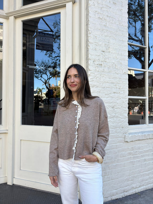 Lace Trim Cardigan