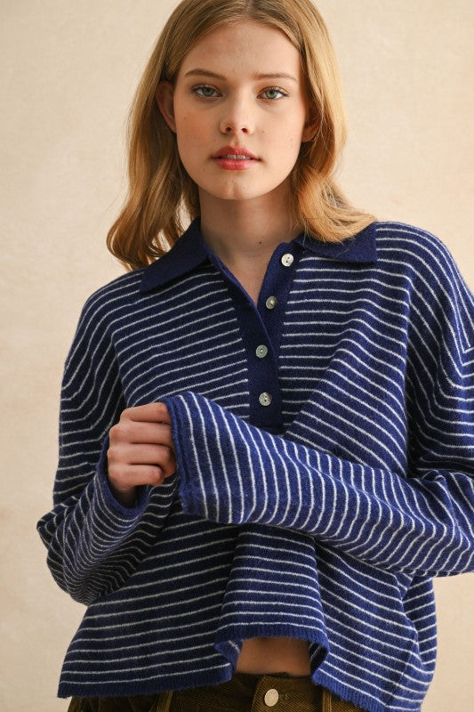 Henley Polo Top
