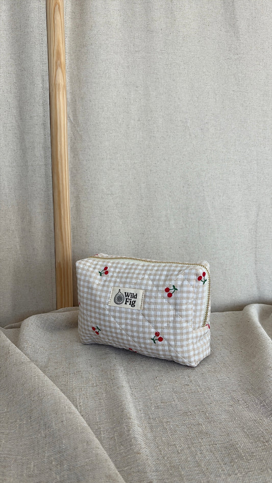 Peach Quilted Pouch