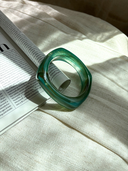 Green Resin Bangle