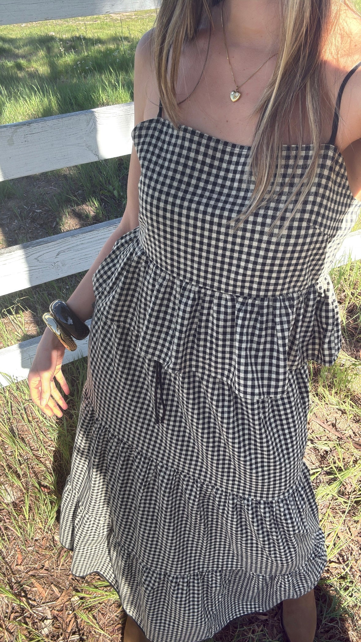 Tess Gingham Top