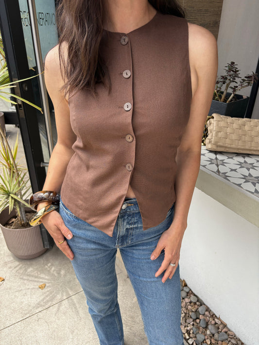 Knox Vest - Brown