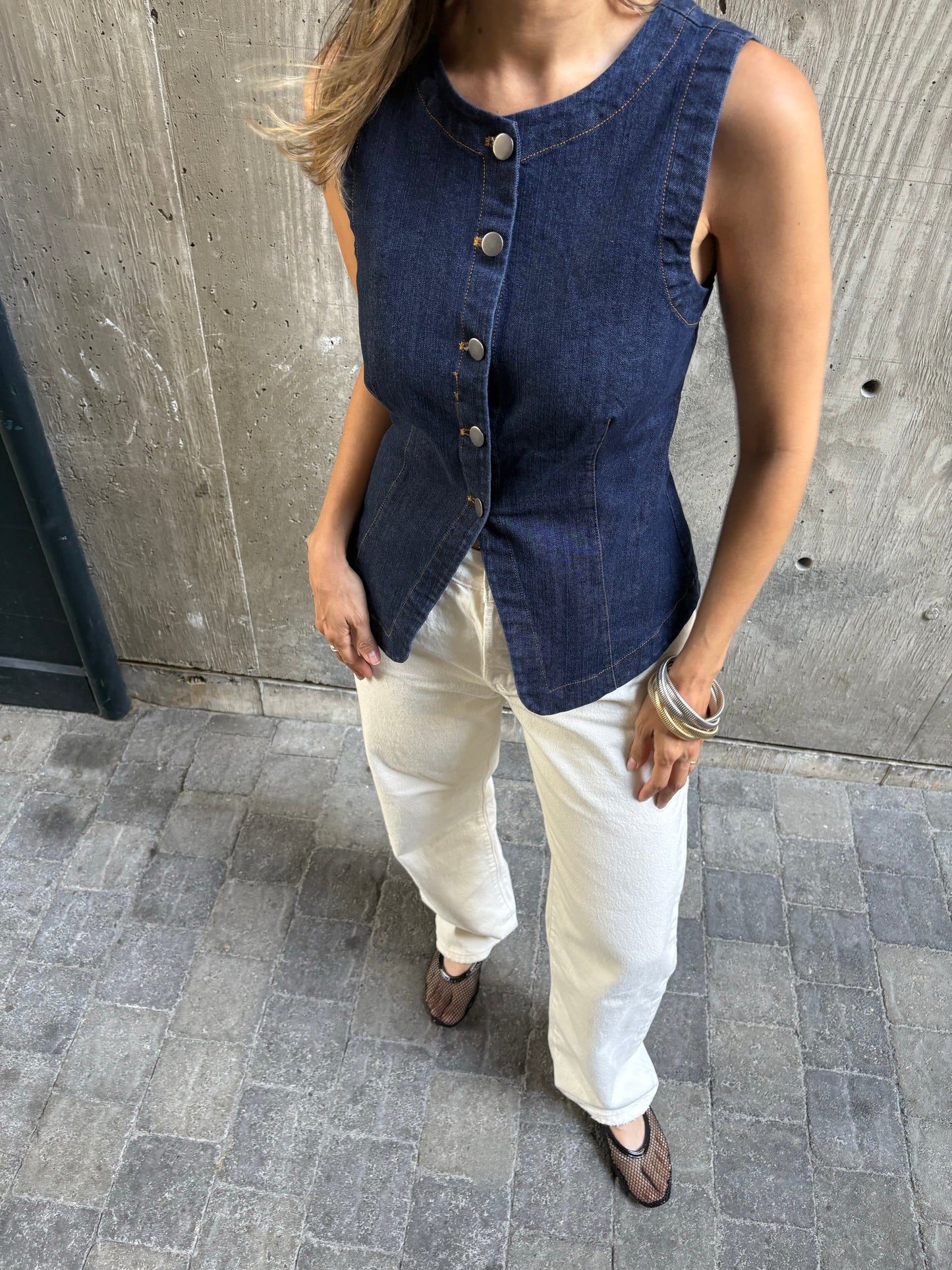 Nova Denim Top