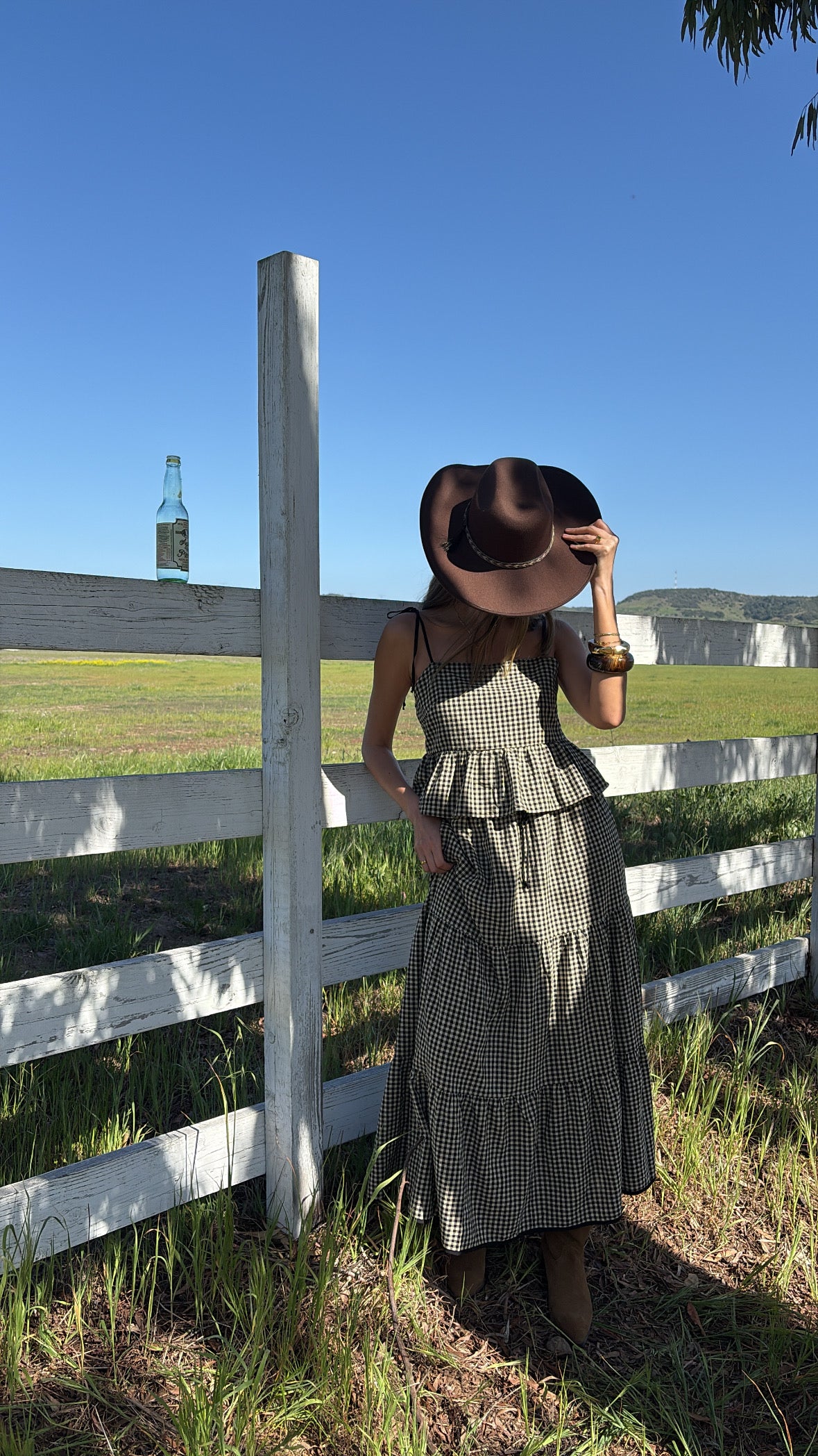 Tess Gingham Top