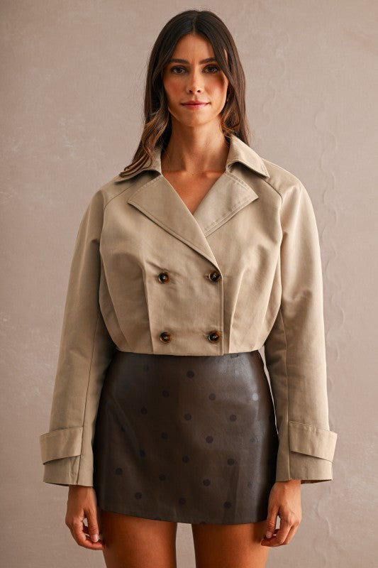 Cropped Trench Coat