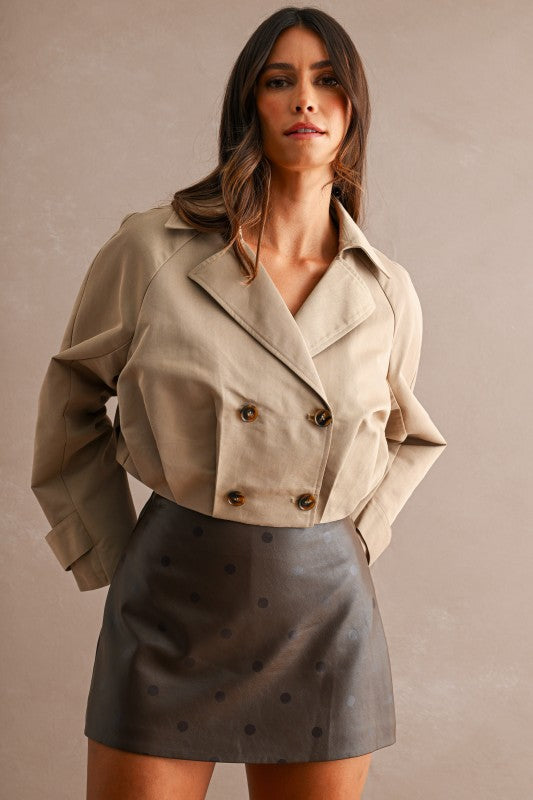 Cropped Trench Coat