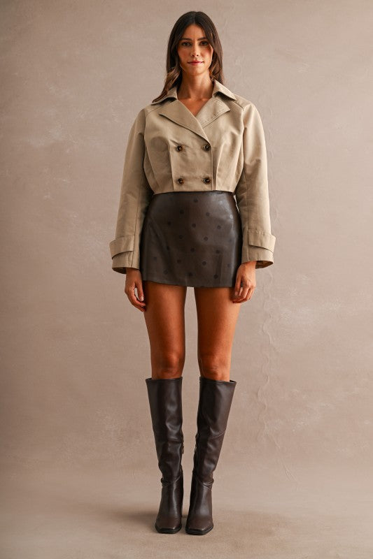 Cropped Trench Coat