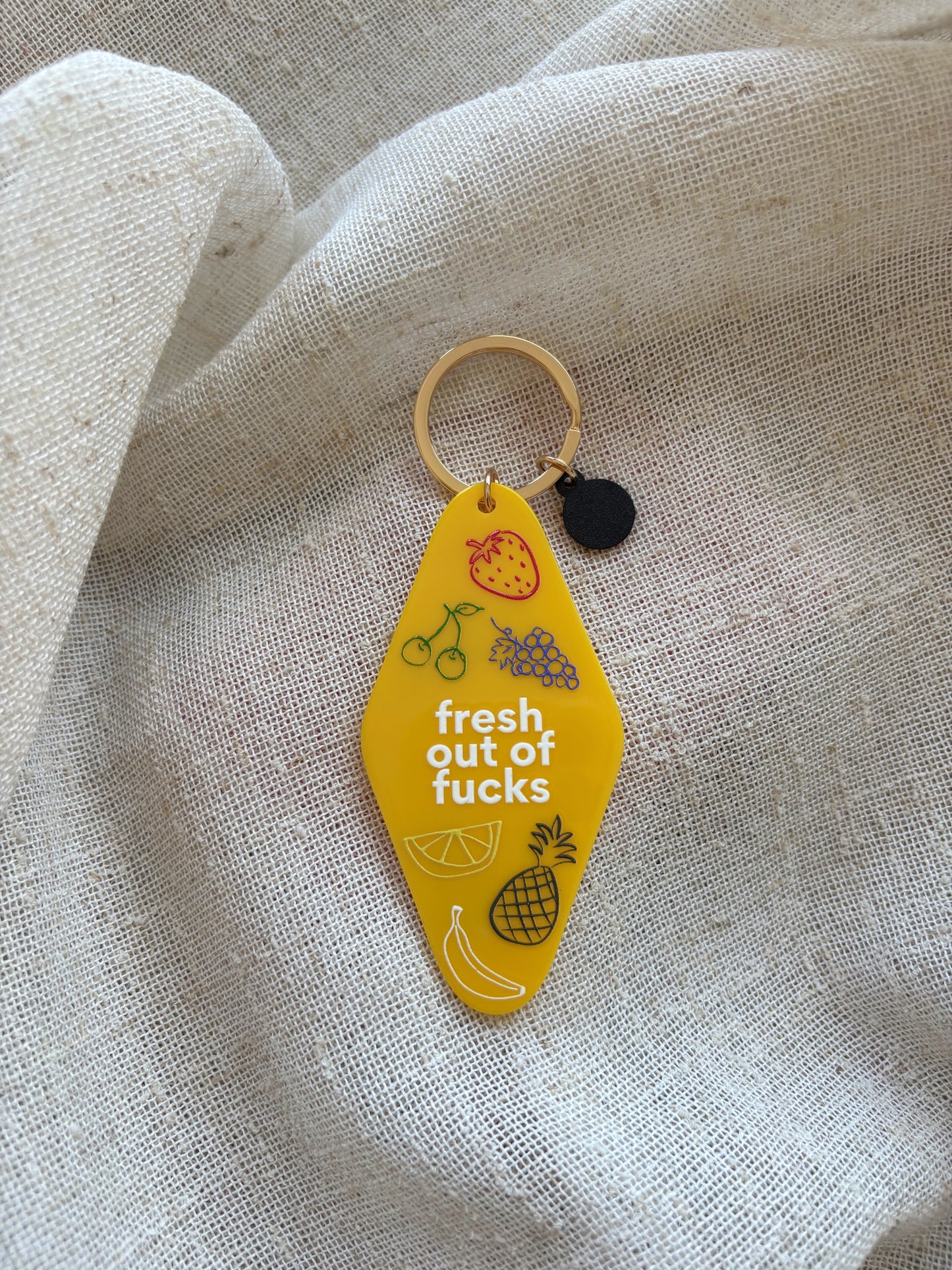 Fresh Out of F*cks Keychain