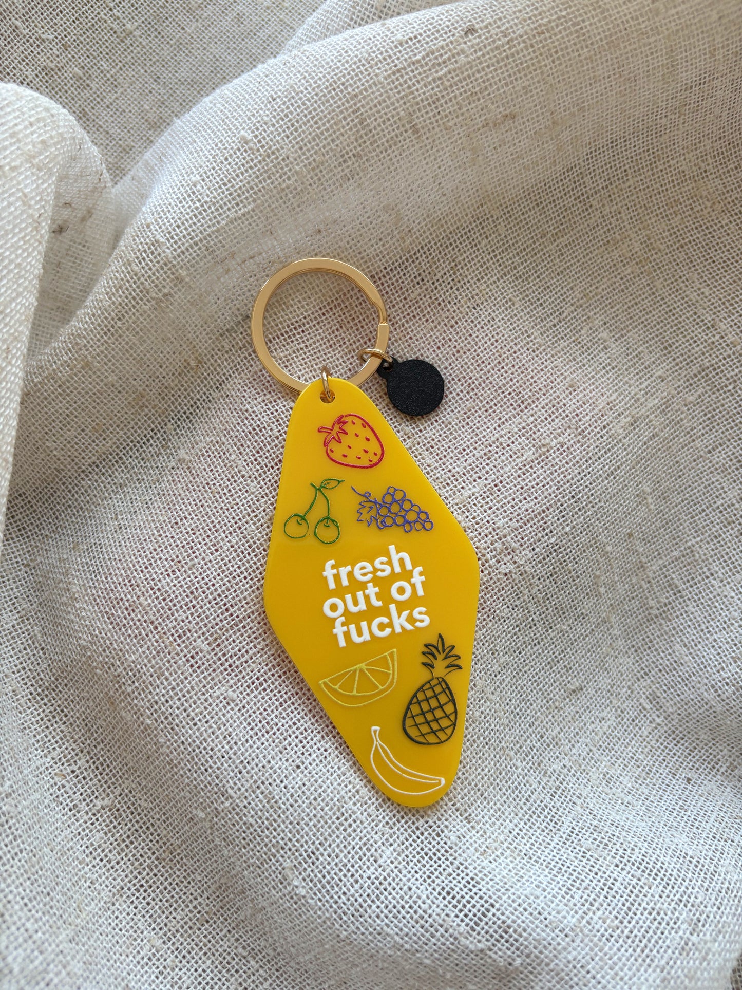 Fresh Out of F*cks Keychain