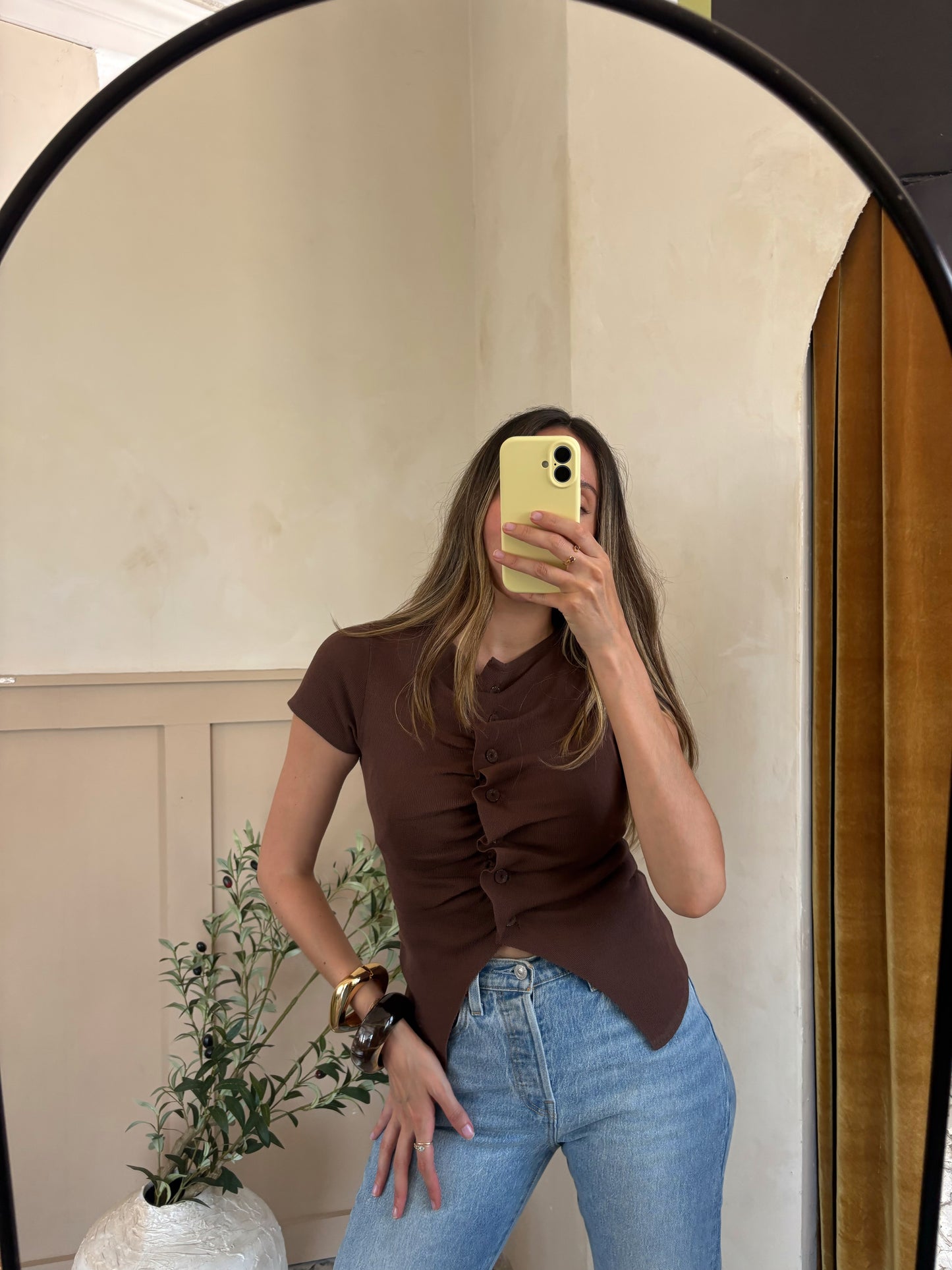 Ruched Knit Top