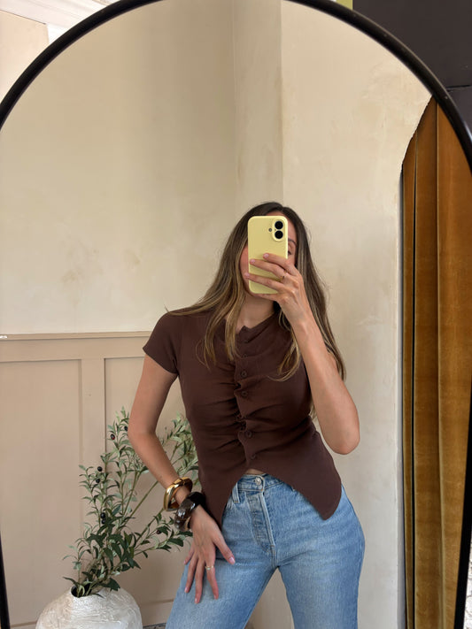 Ruched Knit Top