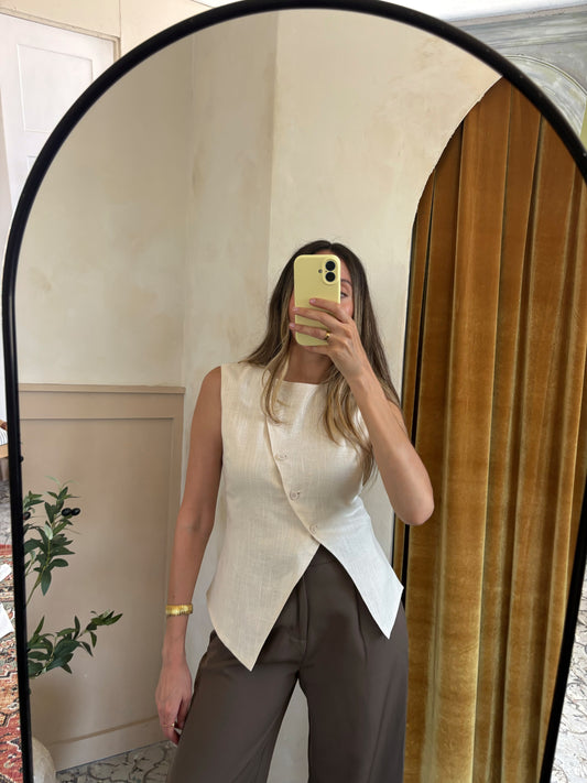 Tess Linen Top