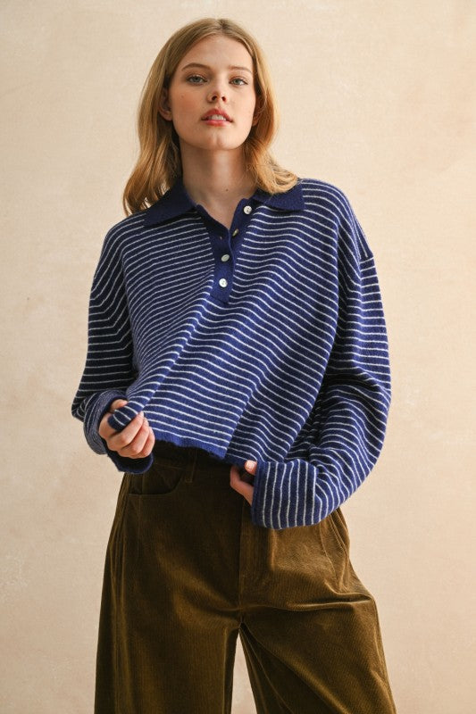 Henley Polo Top
